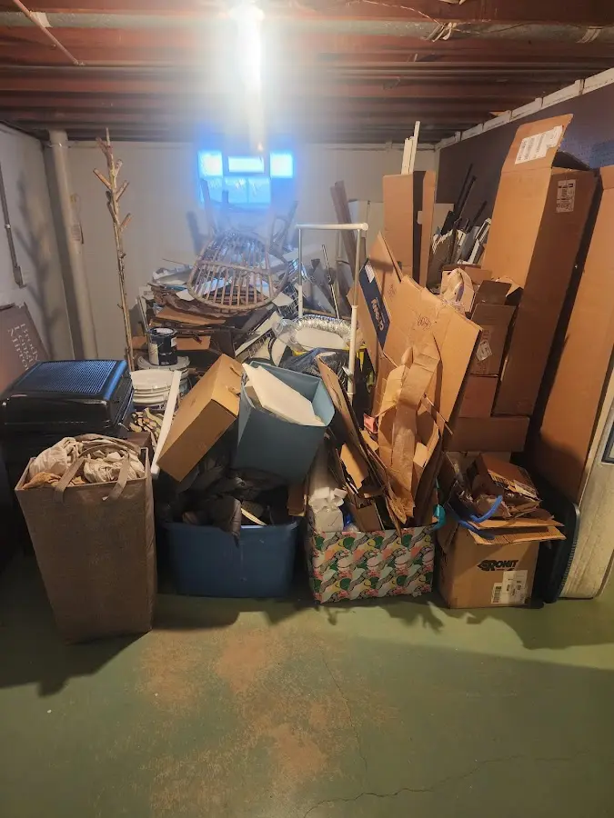 Roll-off dumpster container at job site for 20 Yard Dumpster Rental in Stephenville